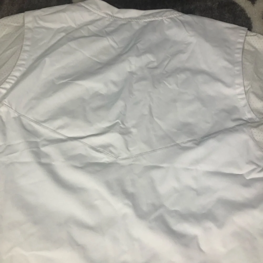 Nike Jacket Mens Size Large Baseball White Hot 897383-100 Pullover 3/4 Sleeve